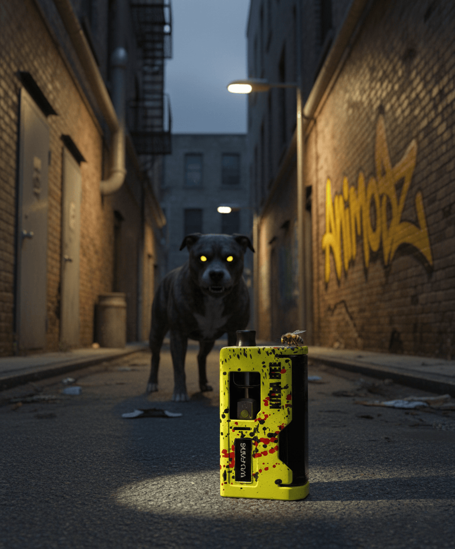 Animodz Aio Box cerakote noir jaune rouge Wu-Fang